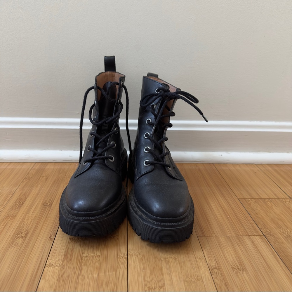 Madewell Black Leather Ankle Booties